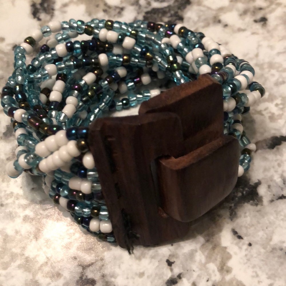 Hand beaded bracelet